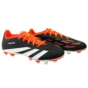 Adidas Predator Soccer Cleats Mens Size 7 Black Orange Firm Ground Shoes Boots